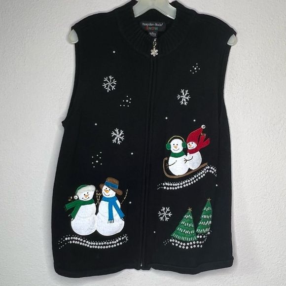 Vintage Hampshire Studio Christmas Sweater Vest - Picture 5 of 6